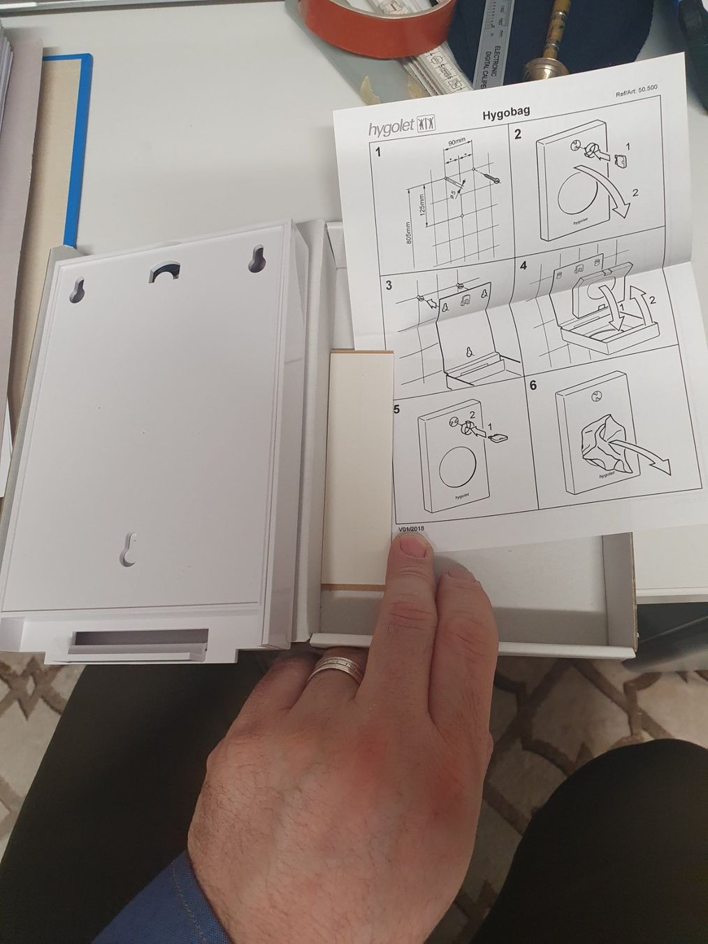 Contenitori & Simili: Hygolet Hygienebeutelspender Hygobag Whiteline Basic 50500 – Nuovo e nell'imballaggio originale da Zürich venduto da Alibaba1234 1