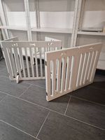 2x Hunde oder Katzenabsperrung holz, weiss