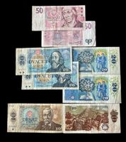 Tschechei Lot Banknoten 