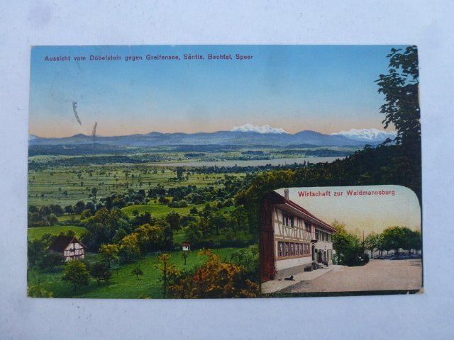 Cartoline postali: Ansichtskarte Dübelstein 1921 – Usato da Walkringen venduto da Casablanca777