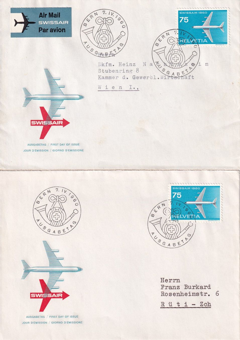 Tutti i francobolli: Lot 6 Briefe FDC 1959 - 1966 – Usato da Rossa venduto da becky05 1
