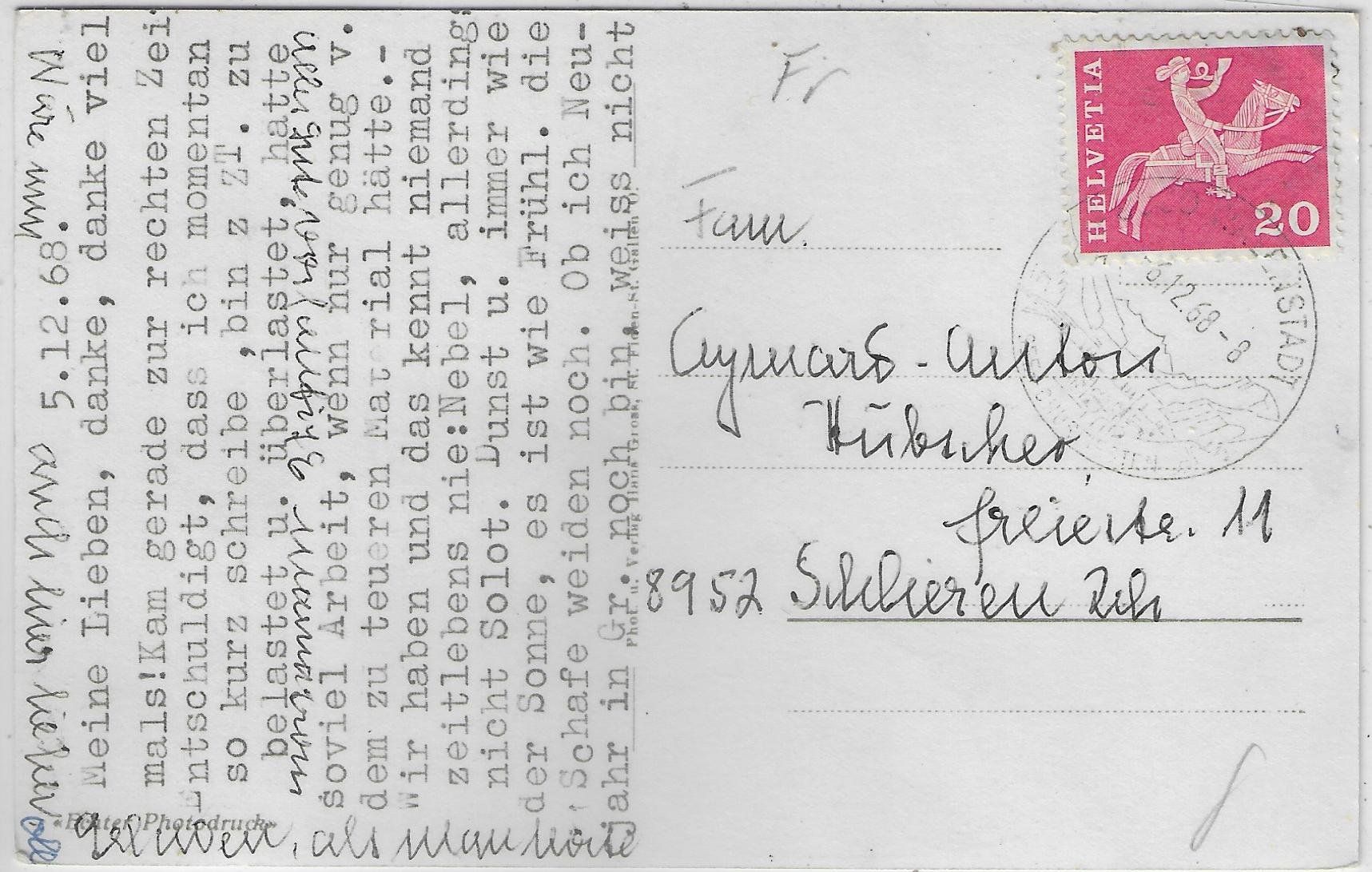 Cartoline postali: Auf Wallenstadtberg im Frühling – Usato da Ettingen venduto da Kartenplanet 1