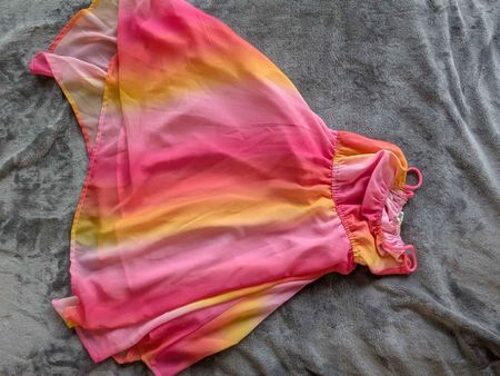 Robe d'été tie-dye rose et orange taille S