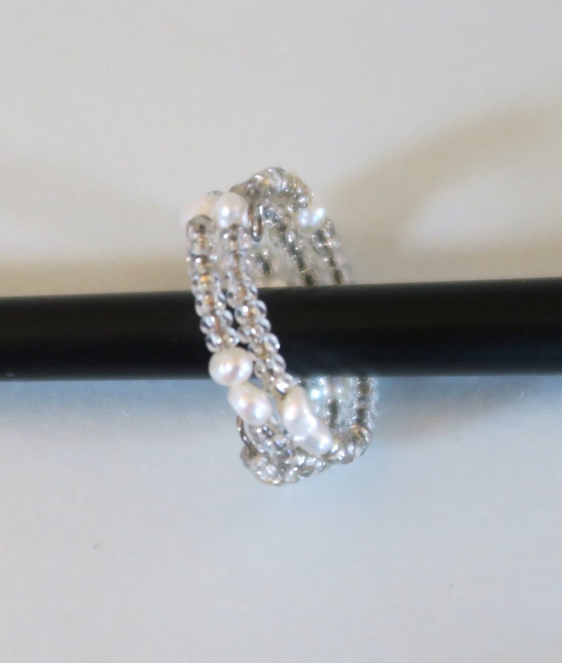 Anelli: Ring Zucht.-und Glasperlen, Gr. 69 mm – Usato da Brittnau venduto da marlenestone 2
