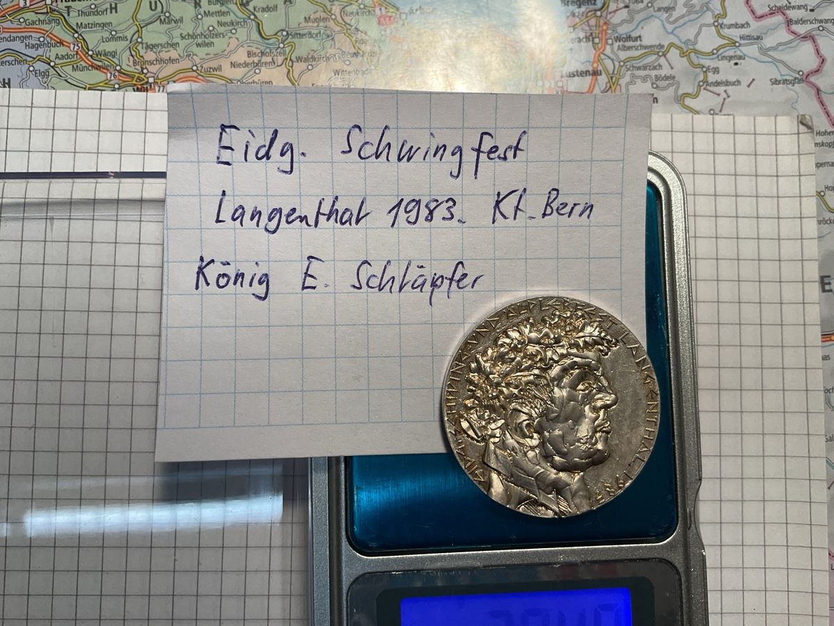 Medaillen: Eidg. Schwingfest Langenthal BE 1983 – Gebraucht aus Ursenbach von tho_8s6p
