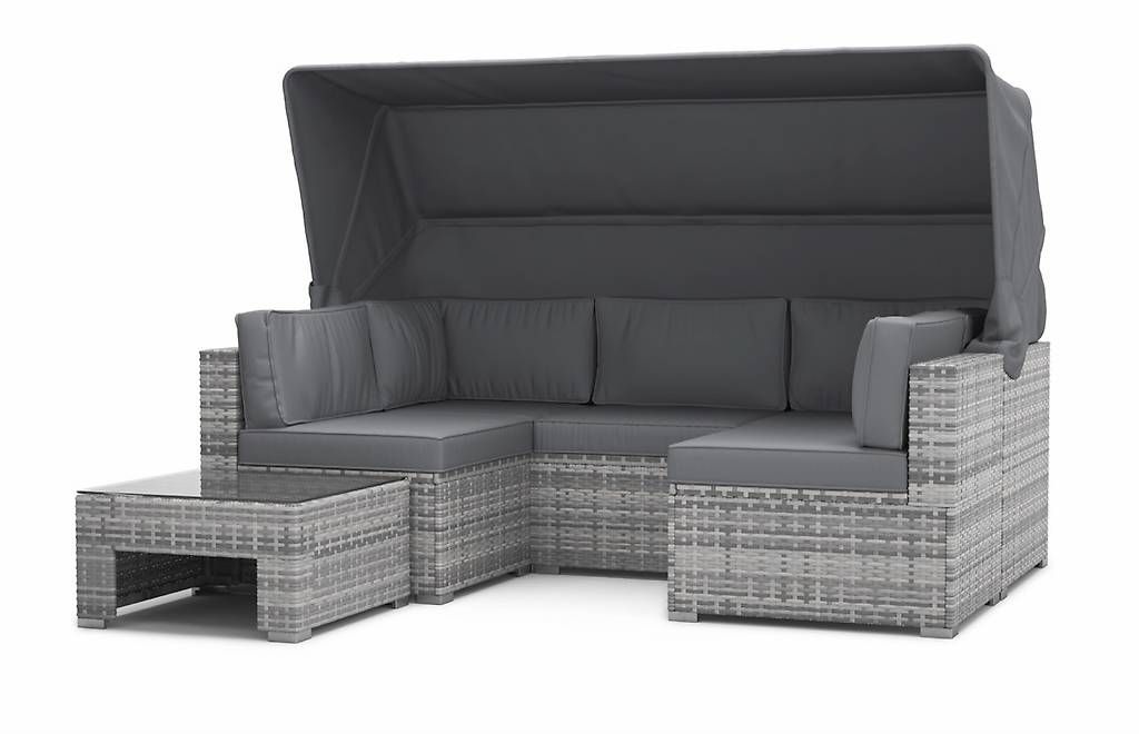 Divani: Rattanlounge "COMO" mit Sonnendach und Abdeckung – Usato da Uster venduto da ceh_8pgy 1