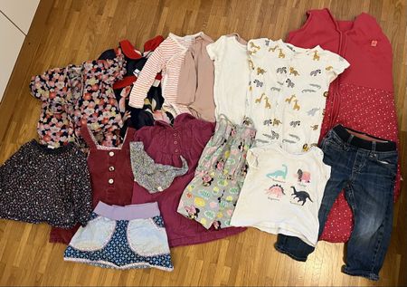 Kleiderpaket mit Kimono und Schlafsack für Mädchen, Gr. 86