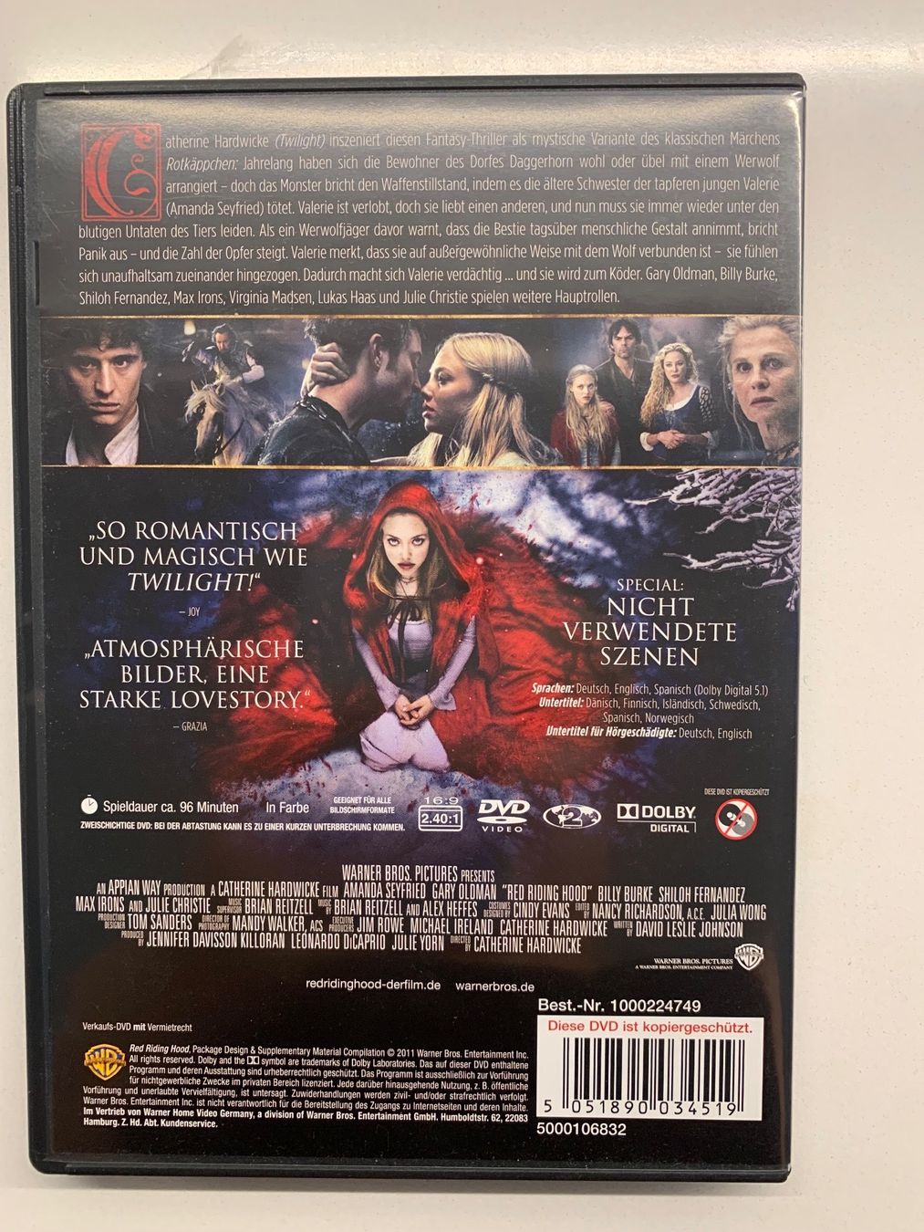 Tutti i DVDs: DVD Red Riding Hood – Usato da Zug venduto da celinaweiss 1