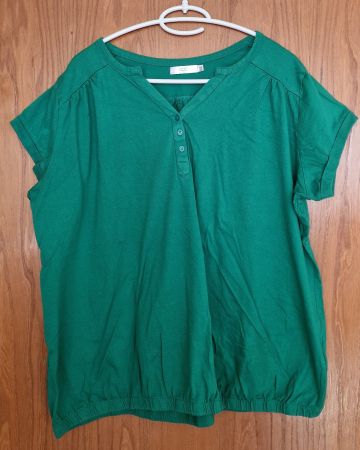 BPC Tunika Shirt Grün Gr. 48/50 Sommer Bonprix