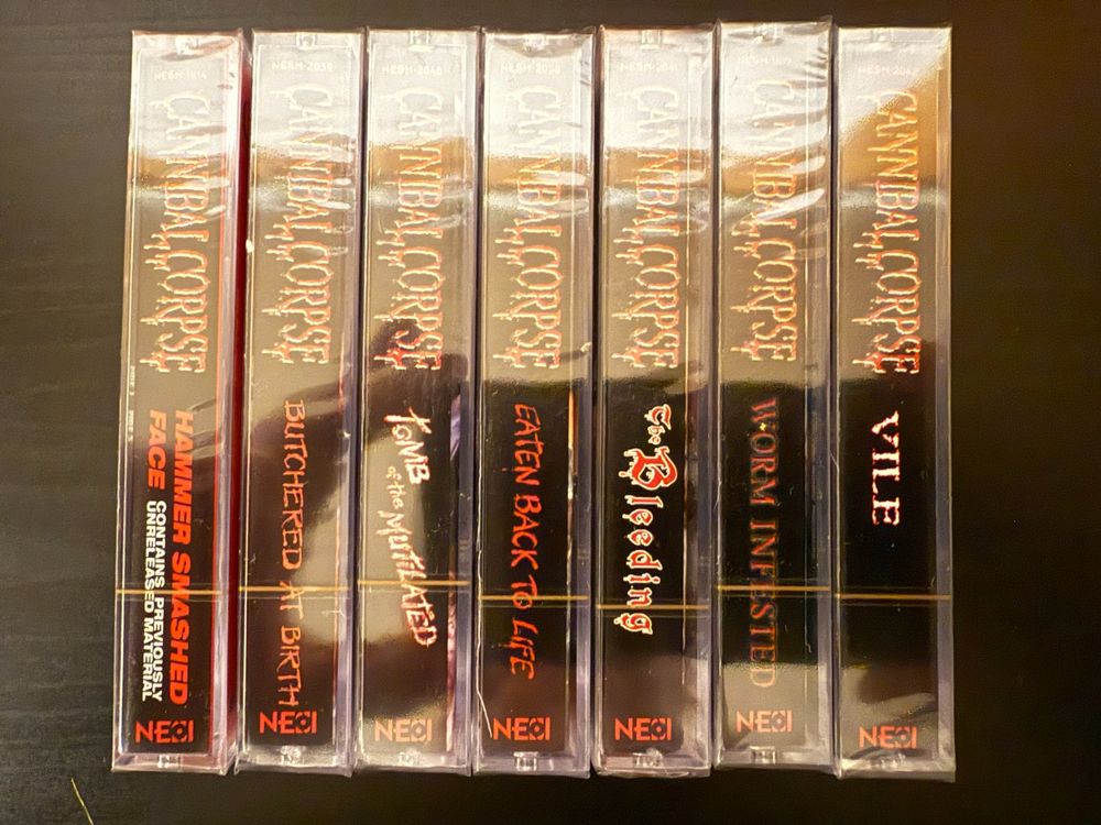 Cannibal Corpse - 7 Tape Collection (Colour) [NESI 2024] (Neu und ...