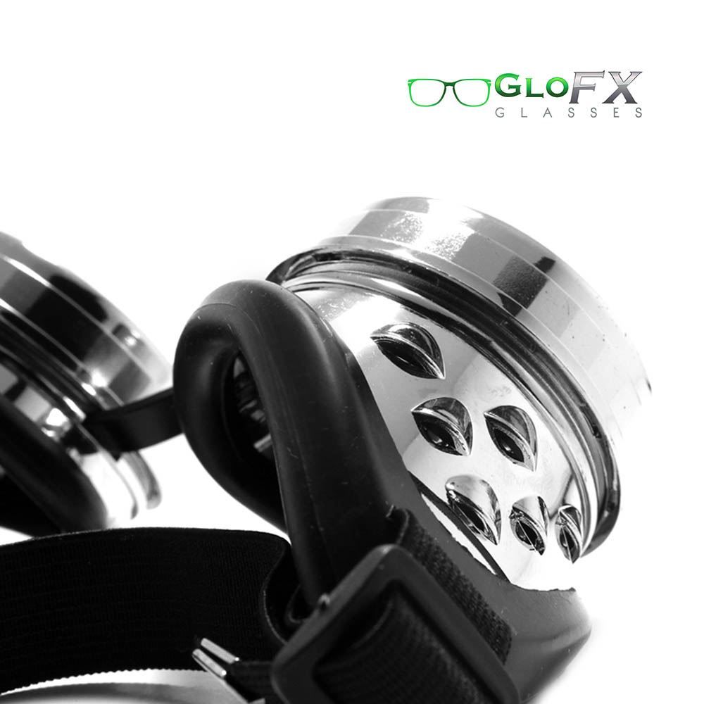 Occhiali & Lenti: GloFX Diffraktion Goggles - chrom/klar – Nuovo e nell'imballaggio originale da Spreitenbach venduto da ravepro 3