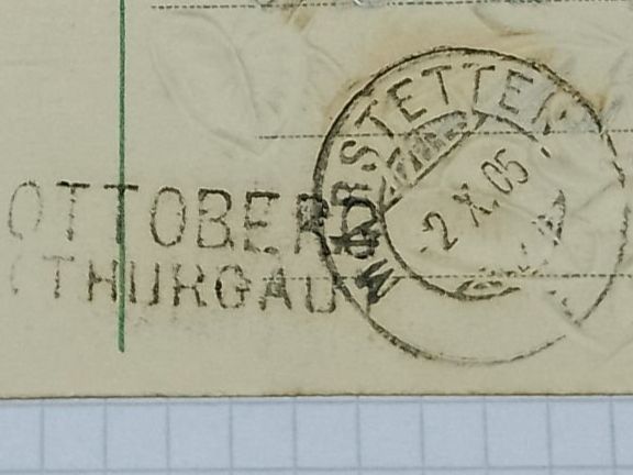 Alle Briefmarken: Ottoberg - Thurgau (1905) – Gebraucht aus Sorengo von 74in 1