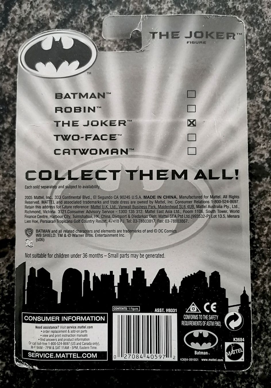 Figuren: The Joker 2006 Action Figur Batman Mattel DC Comics – Neu und originalverpackt aus Rorschach von Actionvintage789 1