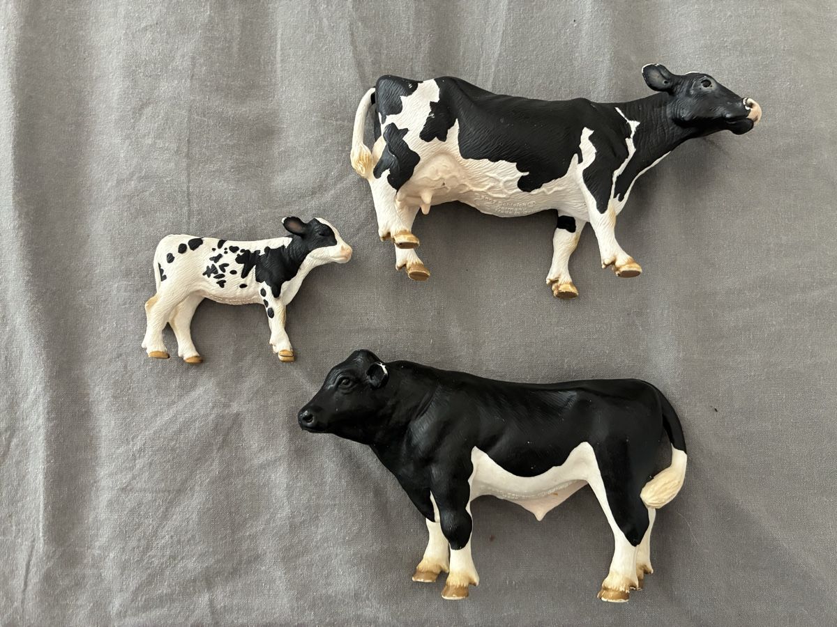 Schleich Statuette: Schleich Stier-Kuh-Kalb – Usato da Wetzikon ZH venduto da Higure