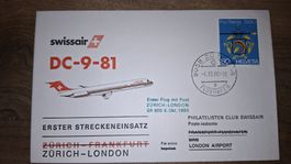 Swissair Zürich - London 06.10.1980