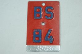 BS 84 - VELONUMMER - FAHRRADSCHILD - PLAQUE DE VELO - BS 84