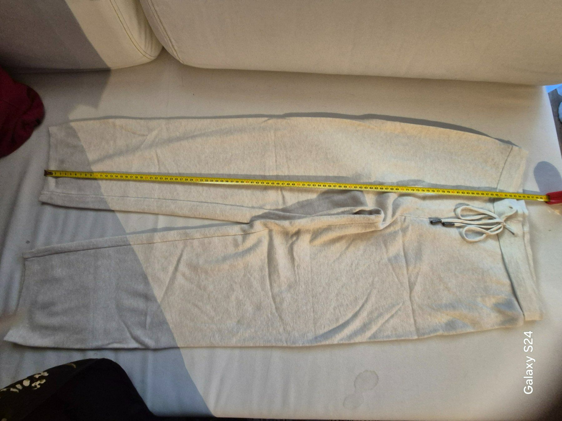 Pantaloni: Gestrickte Winterhose, cremefarben, Größe S/M – Nuovo (secondo la descrizione) da Losone venduto da bal_gfp6 2