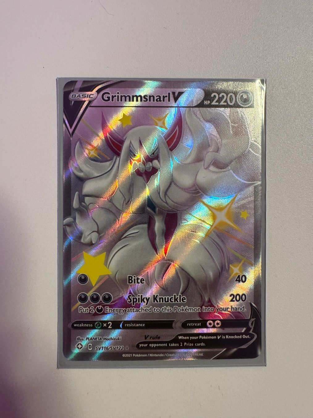 Pokémon Carte collezionabili: Grimmsnarl V Pokemon SV116/SV122 – Nuovo (secondo la descrizione) da Winterthur venduto da hershanking