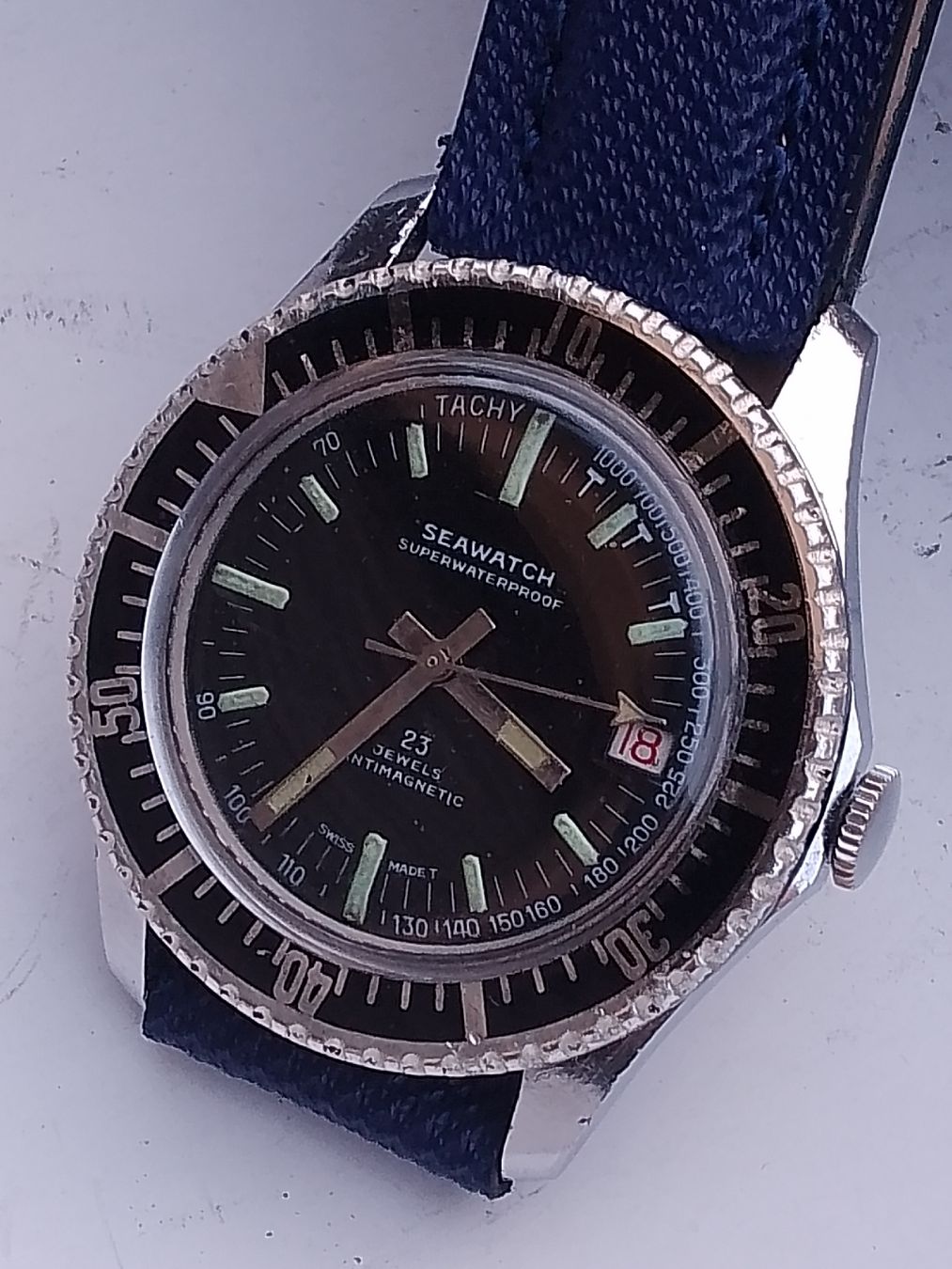 Swiss Orologi: SeaWatch Sub vintage 38mm läuft super – Usato da Agno venduto da sam2608