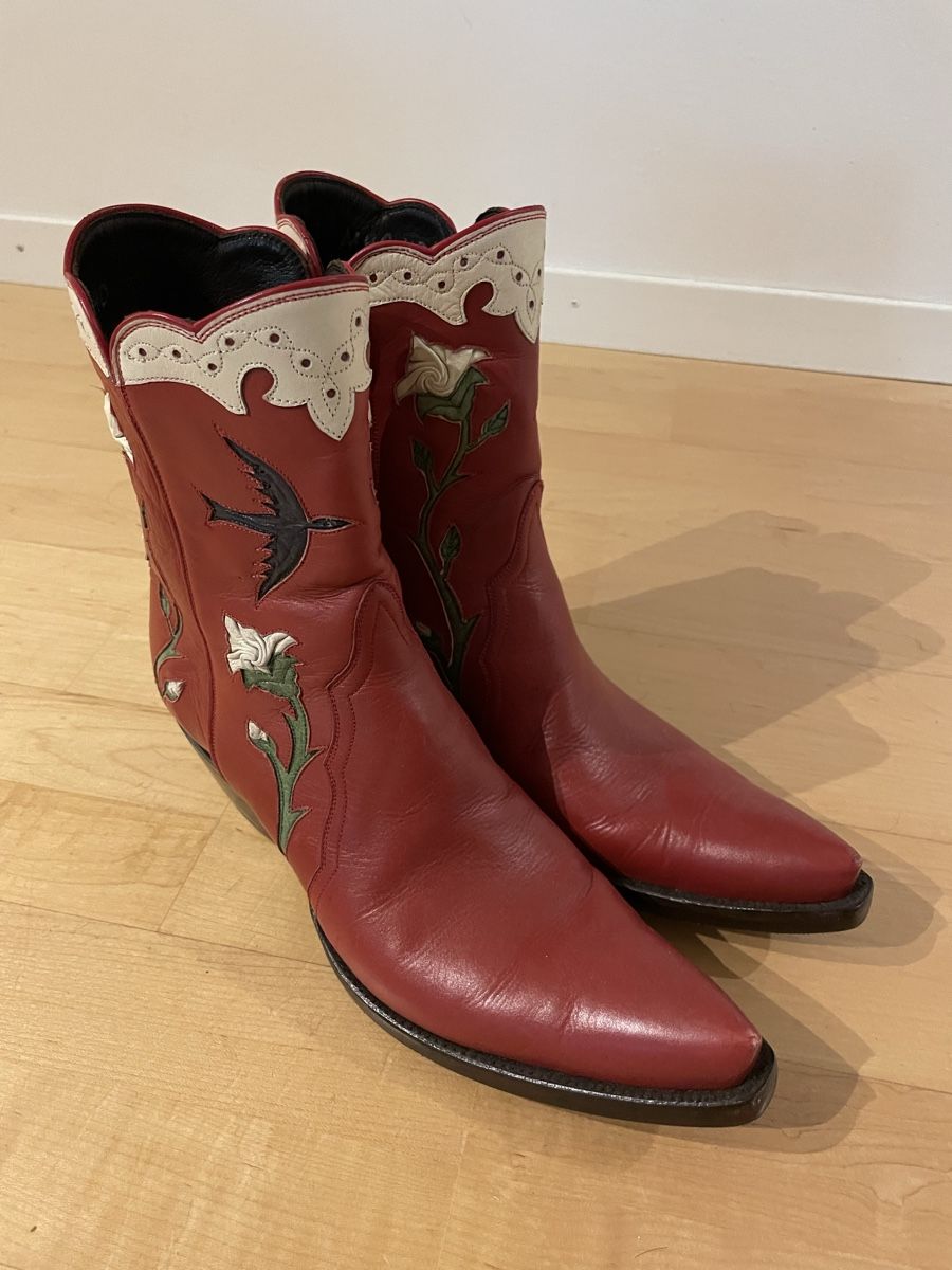 Scarpe per cavalli: Leder Cowboy Boots 38.5 – Nuovo (secondo la descrizione) da Adliswil venduto da alexreducereuse