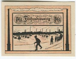 Notgeld "25 Pfennig. Jessnitz 1921"