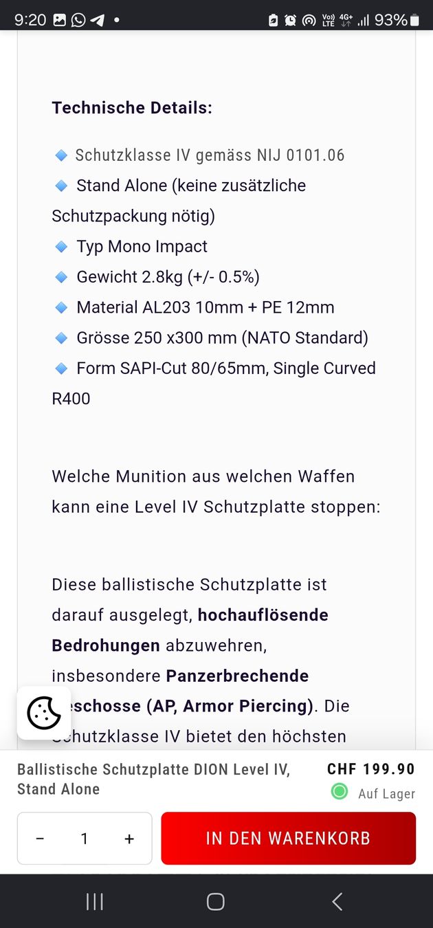 Protezioni & Imbottiture: 2 Ferox schutzplatten – Nuovo e nell'imballaggio originale da Matten(St.Stephan) venduto da mia_b9kd 3