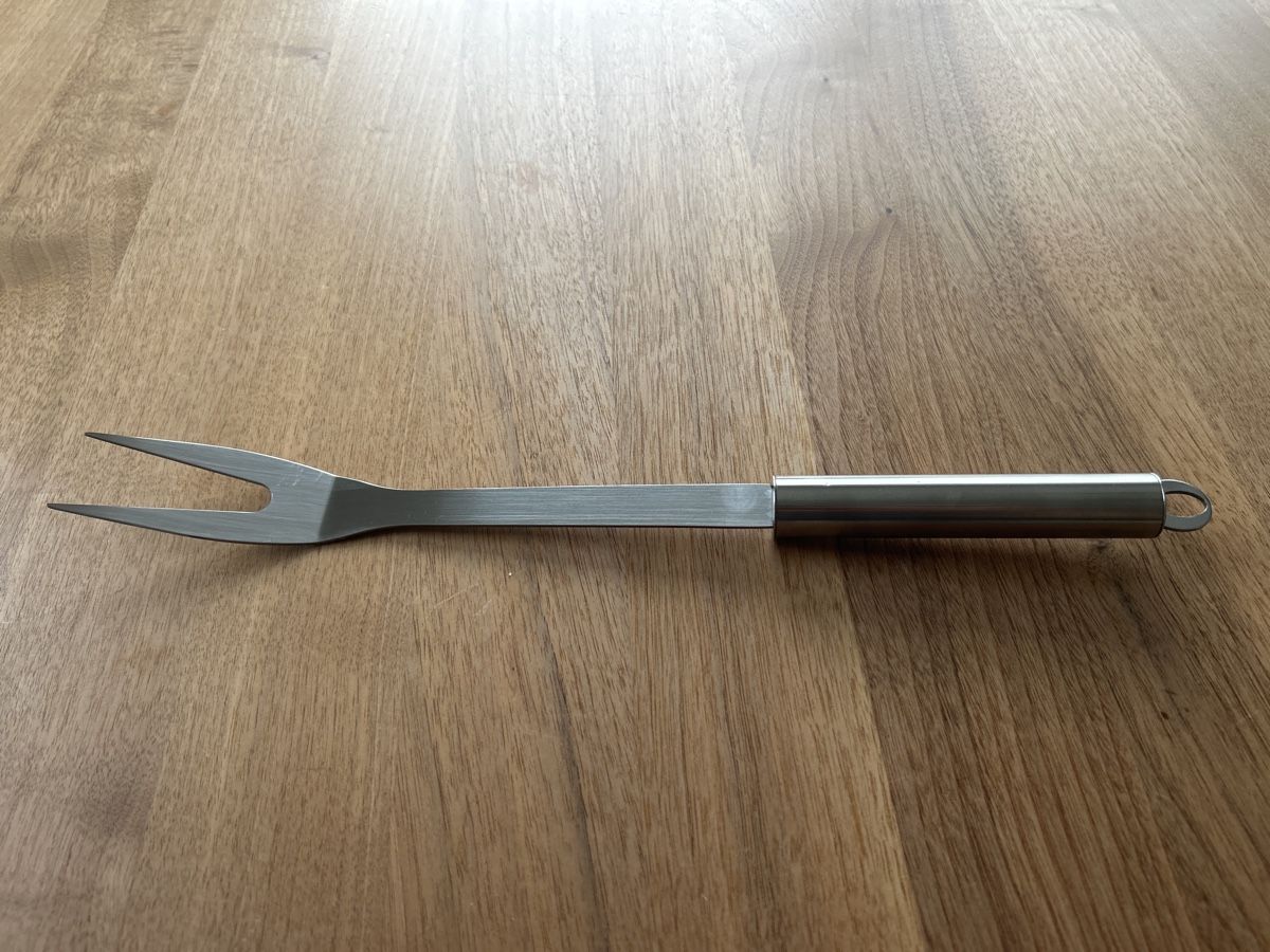 Forchette: Grillgabel, Fleischgabel, Barbecue-Gabel aus Edelstahl – Nuovo e nell'imballaggio originale da Appenzell venduto da ErMaBaGm