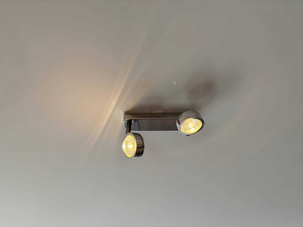 Lampadari & plafoniere: Deckenlampe mit 2 Leuchten - Chrom - 22 cm länge – Usato da Zürich venduto da rem_8v6m 1
