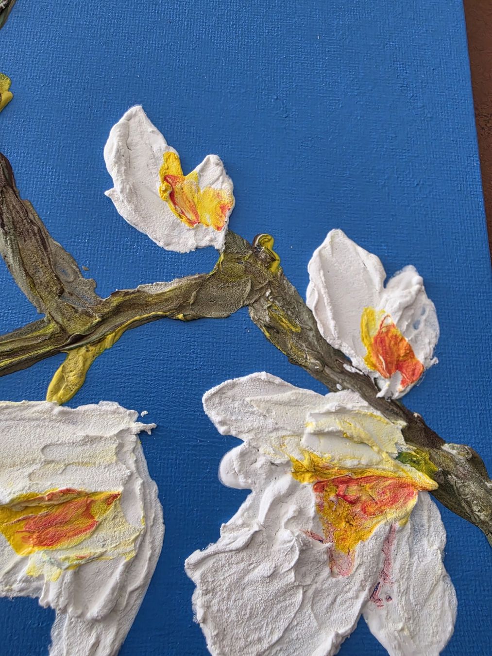 Dipinti: Textured floral art – Nuovo (secondo la descrizione) da Klingnau venduto da Soldekorarte 2