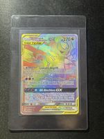 Pokémon Karte Knakrack & Giratina GX Rainbow Holo