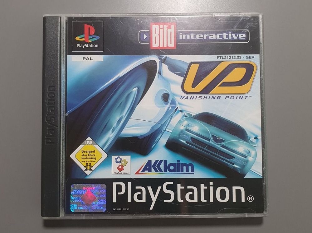 Jeu Vanishing Point Complet Sur PS1 Et PS2 - Action Aventure Sony