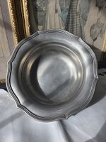 Feinzinn Schale, 95%, Durchmesser 24cm, Vintage Zustand
