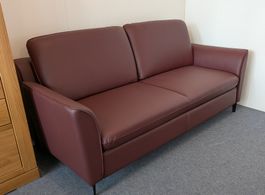 Sofa Echtleder, 186 cm, absolut neuwertig, Made in Germany !