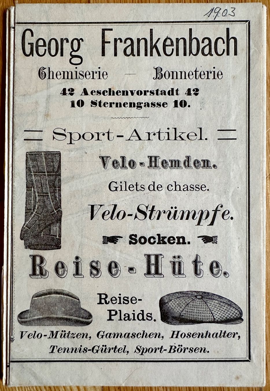 Cartine & Atlanti: Übersichtsplan der Stadt Basel 1903 – Usato da Zürich venduto da allp 4