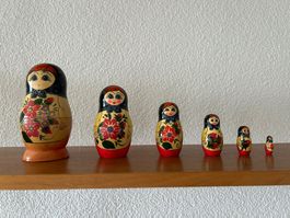 Babuschka Matroschka Mid Century Vintage Russland 70er 80er