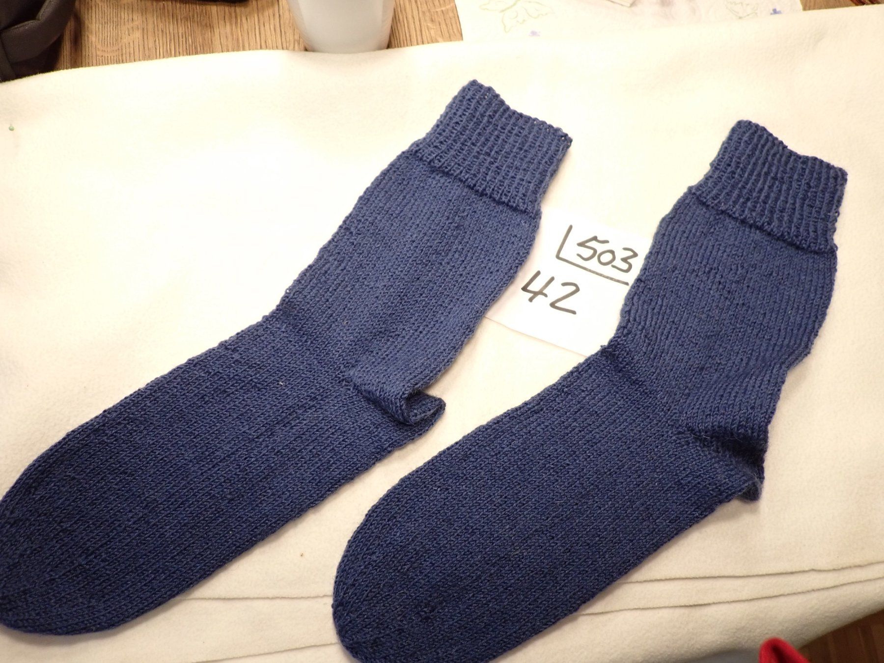 Calze: Handgestrickte Wollsocken  Gr.42      (503) – Nuovo e nell'imballaggio originale da neuenhof venduto da Caterchen 2
