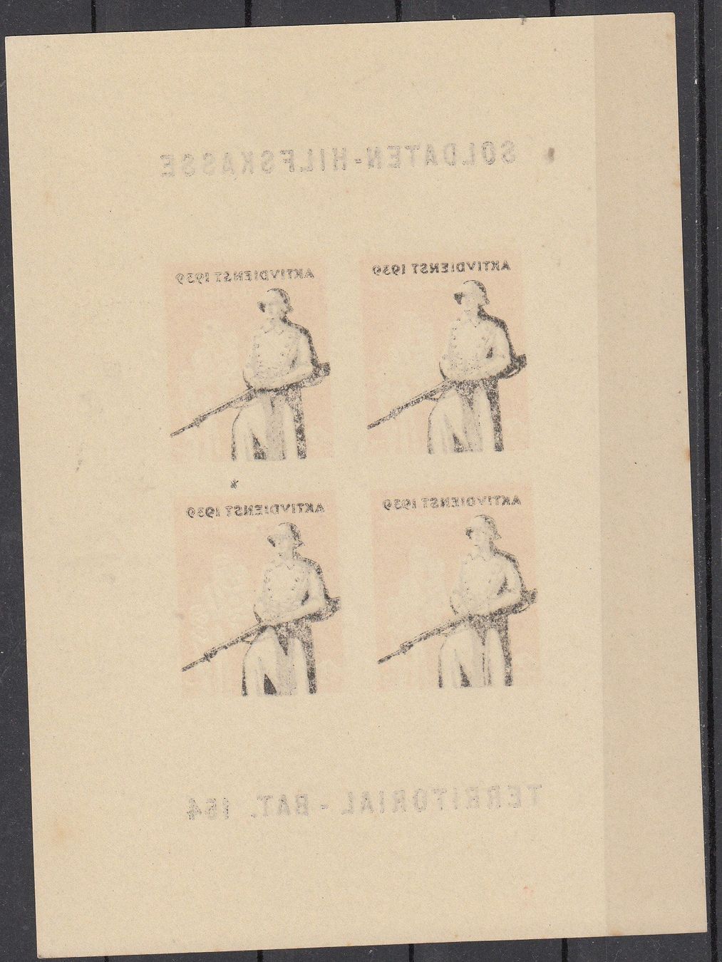 Tutti i francobolli: Territorial-Truppen 271/6** Ter.Bat.154 Kat.300.- – Usato da Herrliberg venduto da Lfrifda 1