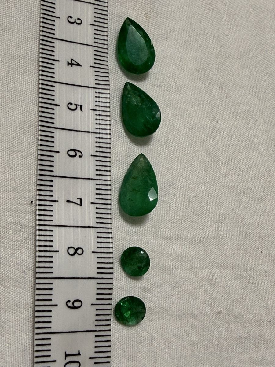 Edelsteine: 5 Stk echt Smaragd  – Neu (gemäss Beschreibung) aus Oberhof von RealStone 7