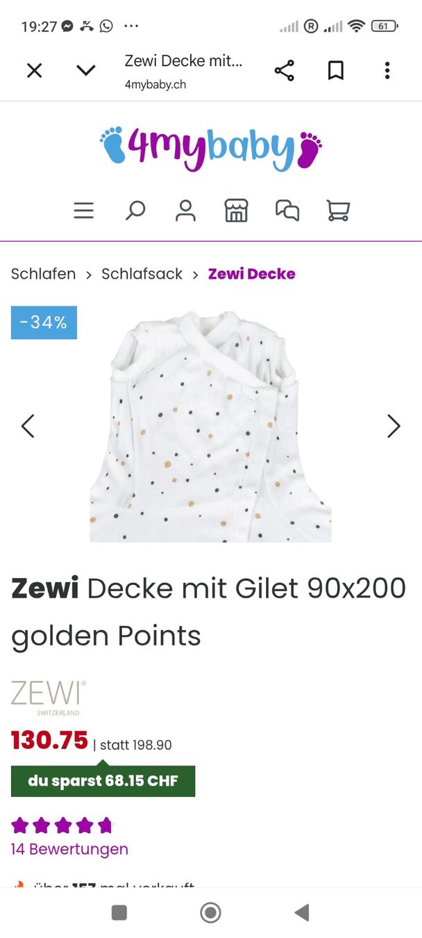Sacs de couchage: Orginal Zewi Decke – D'occasion à St. Gallen par nataraj