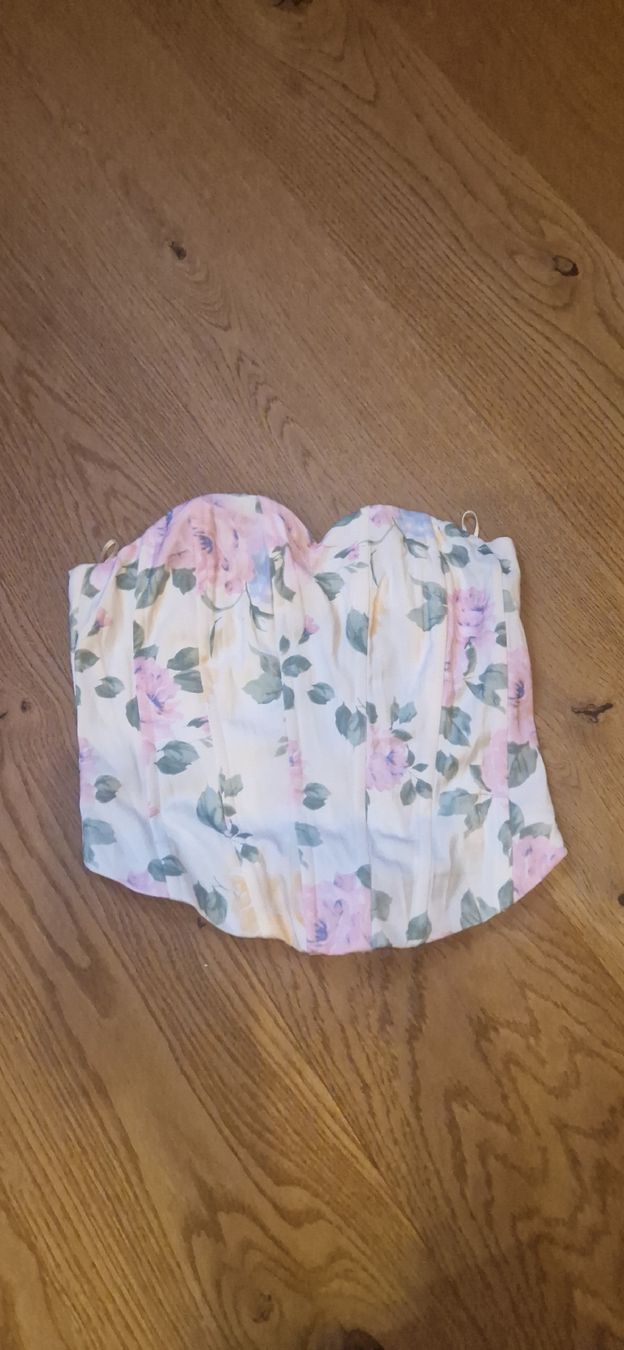 Zebra Top: Blumen Korsett Top zebra  – Usato da Hochfelden venduto da Ni9999