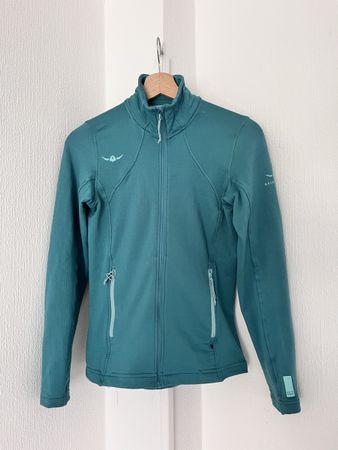 Kaikkialla Zip-Up Fleece Jacket Teal Green Size XS 