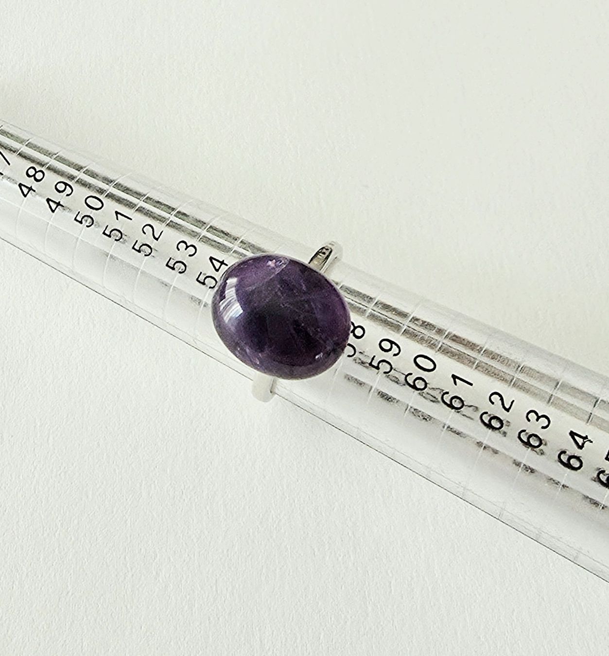 Anelli: Moderner Cabochon Natur-Amethyst Silberring 925 - Neu – Nuovo e nell'imballaggio originale da Uetikon am See venduto da Coralreef 9