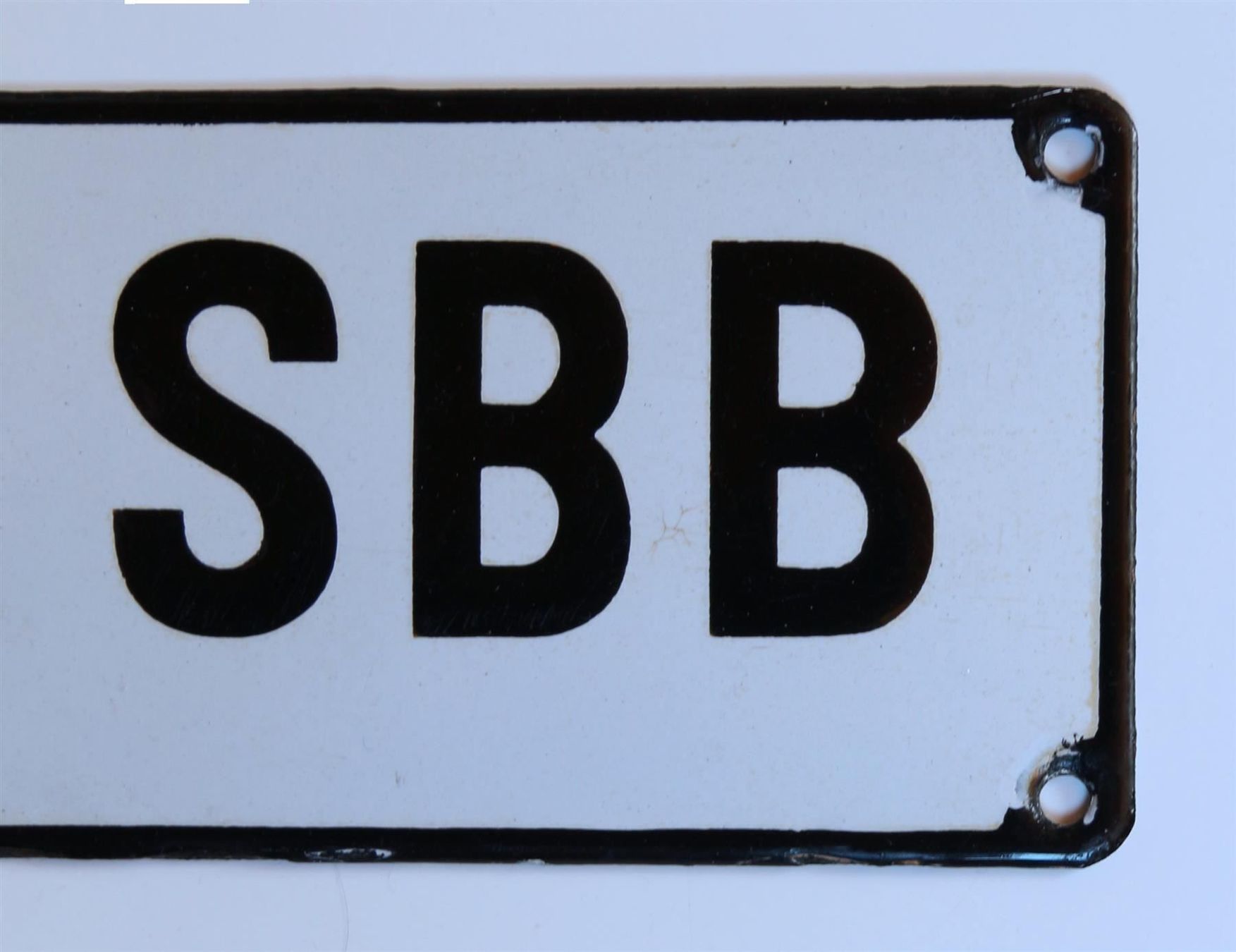 SBB/CFF/FFS Insegne: Emailschild Telephon SBB CFF FFS – Usato da Langenthal venduto da Sammlungs_aus 3