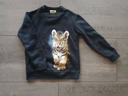 Pulli mit Tiger-Motiv von Zoo Zürich, Grösse 128,