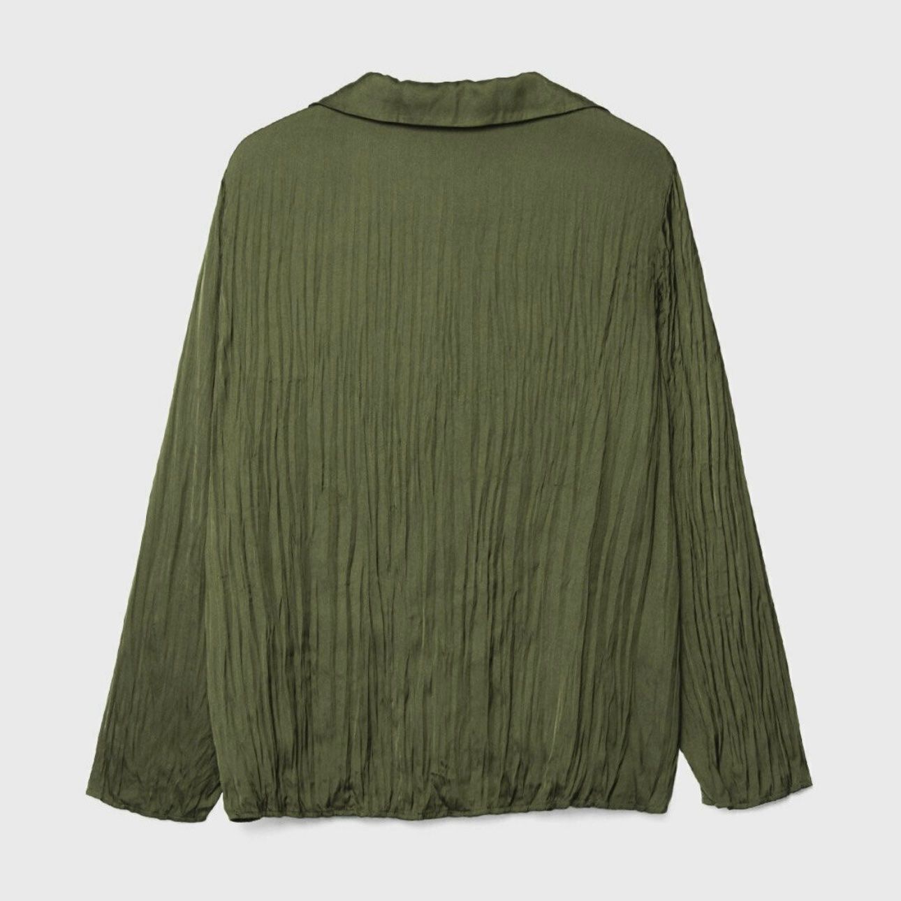 Stradivarius Camicette: Stradivarius PLEATED - Chemisier - green – Nuovo e nell'imballaggio originale da Vuisternens-Romont venduto da gol_xp6p 6