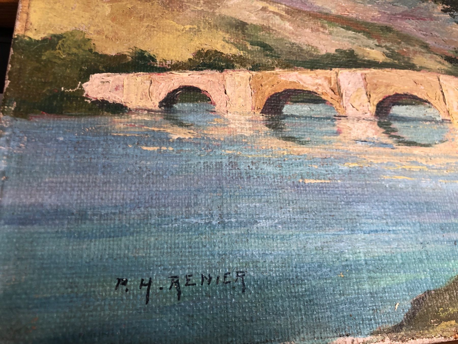 Dipinti: Renier - Antikes Gemälde - Vallée du Verdon Provence – Usato da Arlesheim venduto da Men_l77g