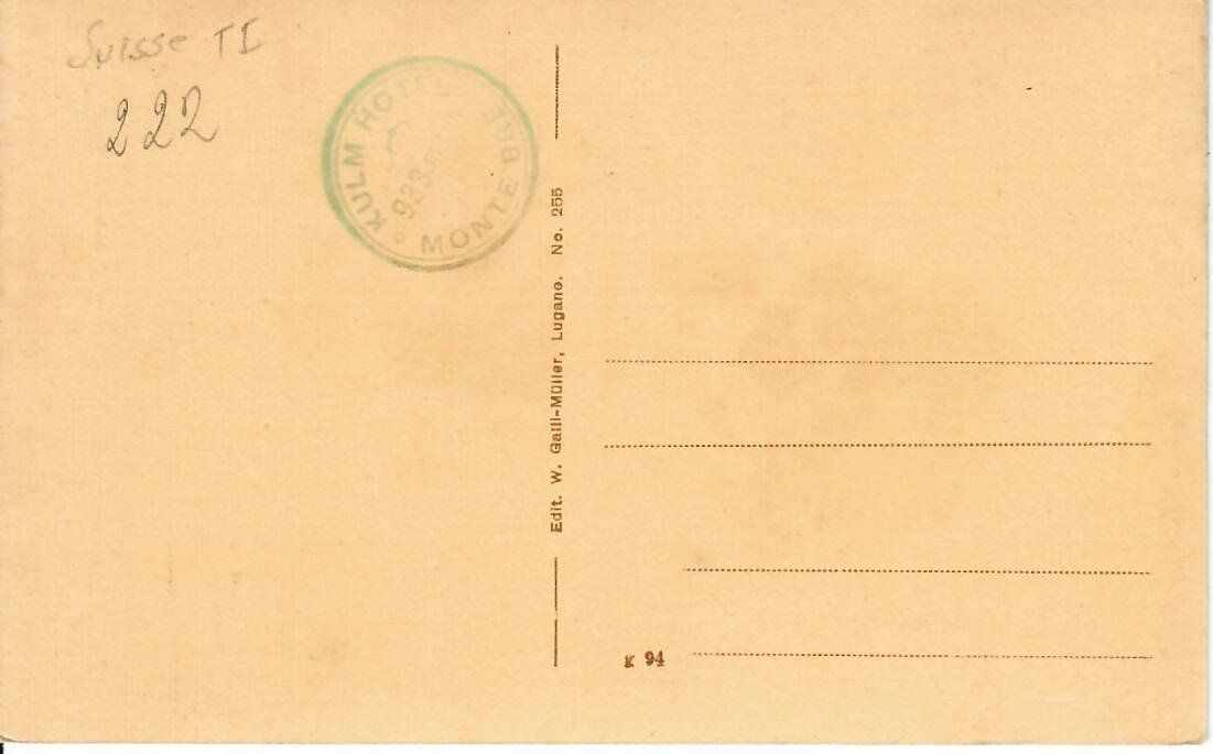 Cartoline postali: Bre Villaggio e Sfondo di Porlezza – Usato da Hochdorf venduto da Ziegel-16 1