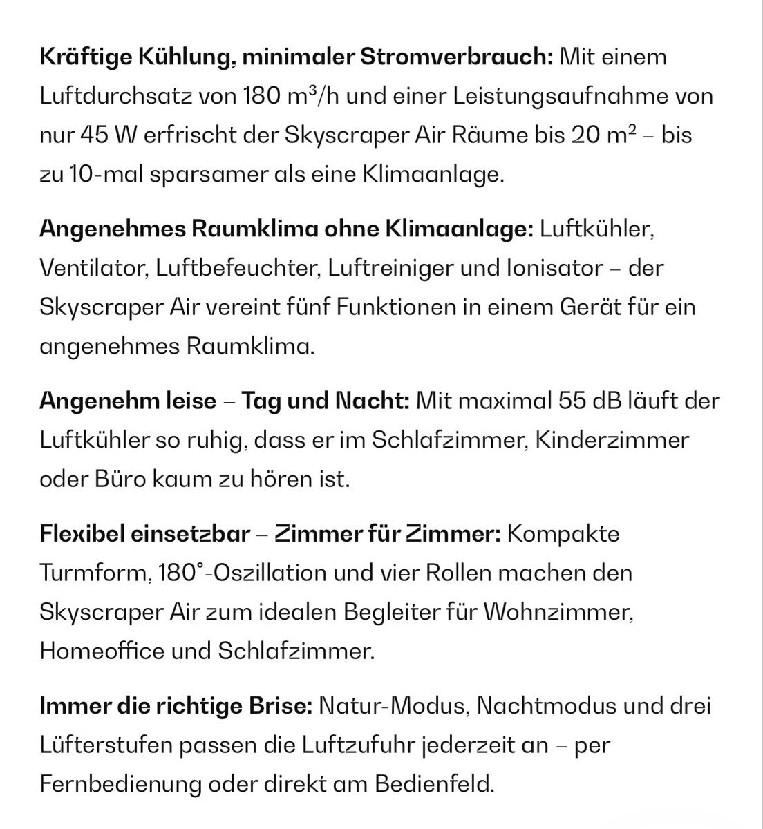 Climatiseurs: Luftkühler NEU Skyscraper weiss – Neuf avec emballage d'origine à Buchs ZH par Cadrenalin01 6