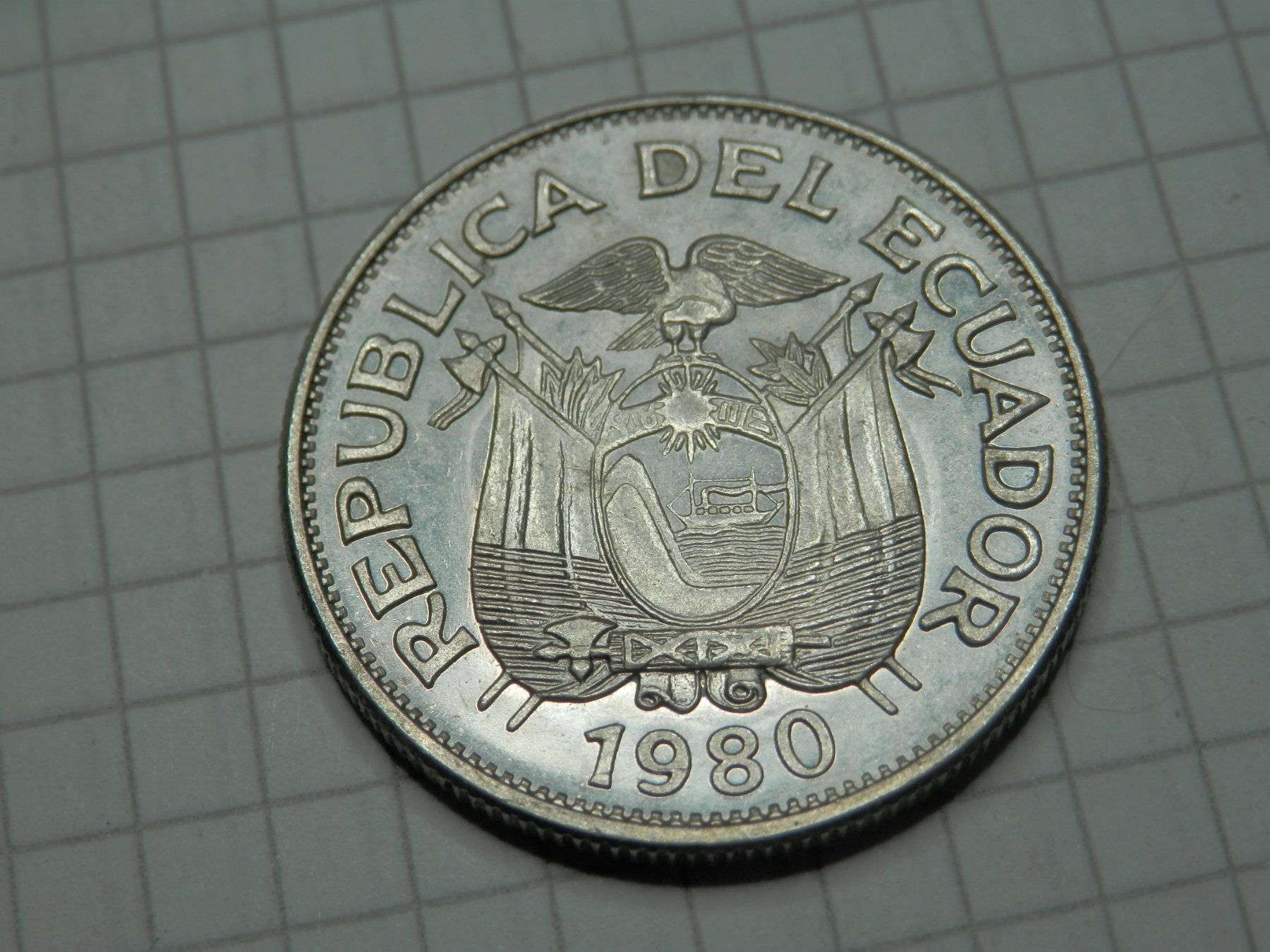 Tutti le monete: Ecuador  1 Sucre, 1980 – Usato da Weiach venduto da weiach81