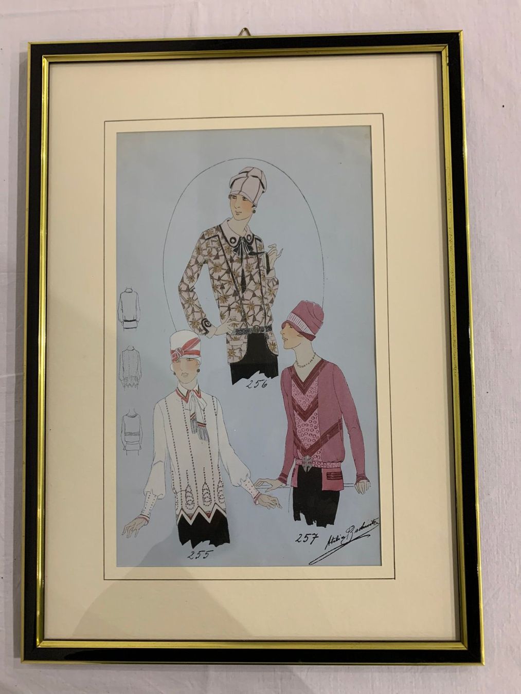 Tableaux: Lotto figurini moda anni '30/'40 Originali – D'occasion à Bedigliora par des_j29b 3